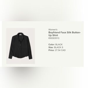 Abercrombie Boyfriend Faux Silk Button Up